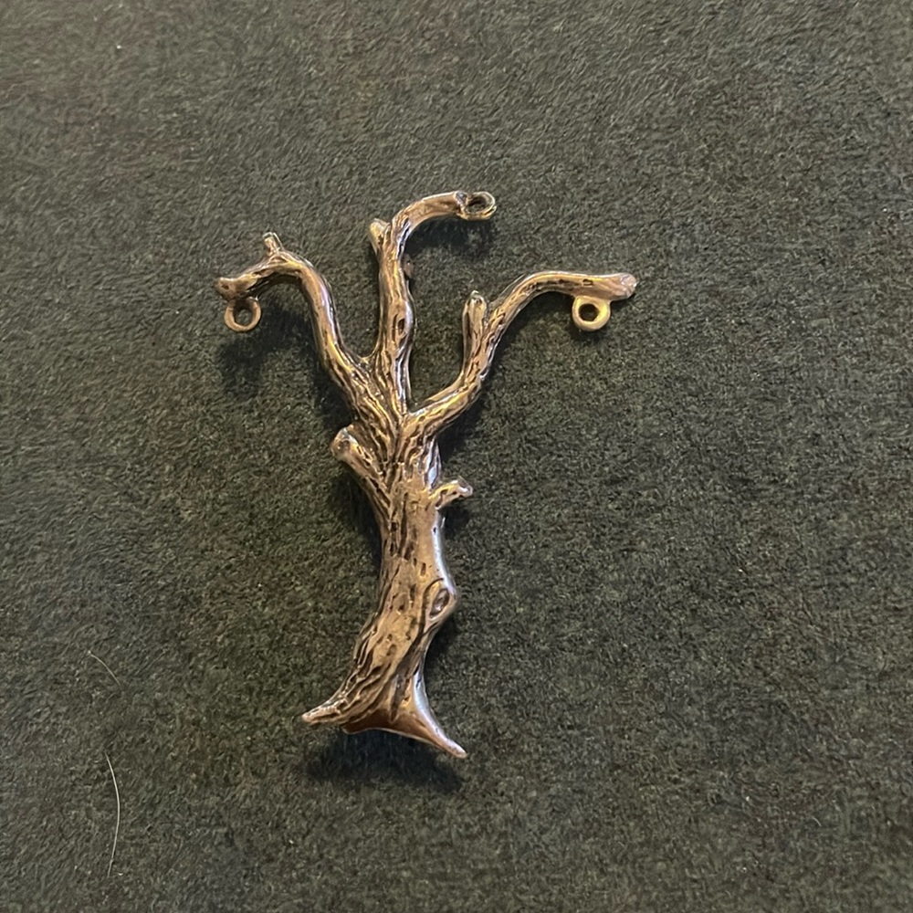Sterling Signed Tree Brooch for Charms
